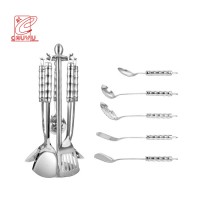 Multifunction 6pcs kitchen cooking tool set stainless steel kitchenware utensil set