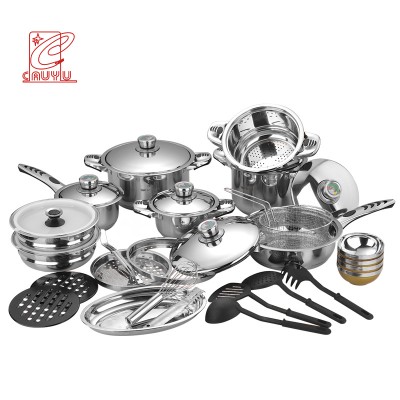 Kitchen Utensil Set Silicone 33/27 Piece Color Box China Gray Packing Baking Cooking Pot Set Color Feature Eco