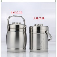 Stainless Steel Insulated Food Container Tiffin Lunch Pot Food Thermal lift pot 1.4L 1.6L 2.0L 2.2L